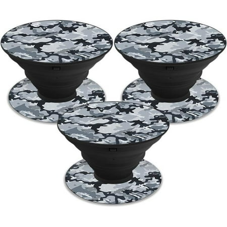 MightySkins POSOCK-Gray Camouflage Skin Decal Wrap for Sticker, Gray Camouflage - Pack of 3