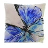 Home Decor BLUE BUTTERFLY PILLOW Fabric Decorating Couch Er65106