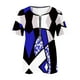 thumbnail image 4 of Blusa informal con cuello en V y manga corta con estampado de verano para mujer con estilo OAVQHLG3B Store  lin121212, 4 of 5