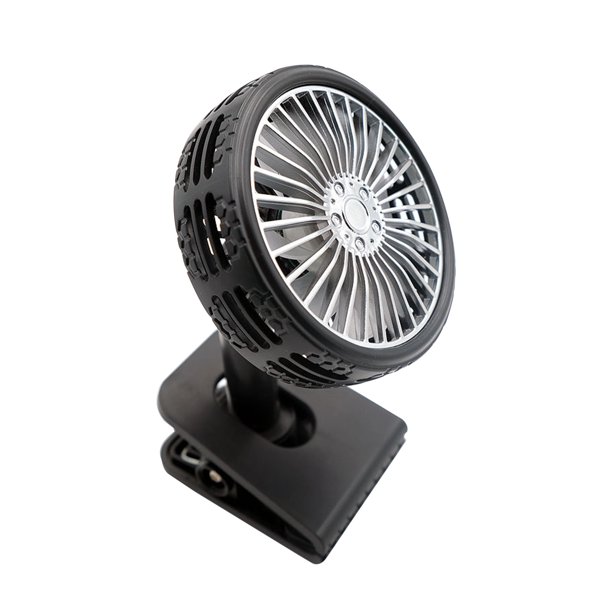 zhifulu Small ClipOn Fan, 3Speed MultiDirectional Rotating ClipOn Fan, With Color Light