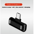 thumbnail image 2 of Dual Type C USB-C Earphone Headphone Audio Charging Charger Adapter Splitter Convertor, 2 of 8