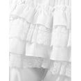thumbnail image 7 of TSSOE Women's Lolita Bloomers Maid Ruffled Lace Panties Victorian Steampunk Pumpkin Shorts Pettipants White S, 7 of 7