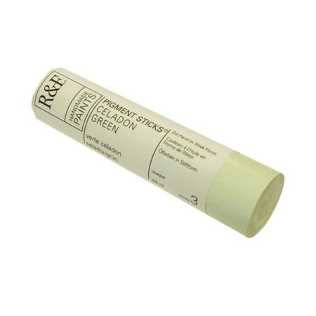 UPC: 0836943003941 | R&F Handmade Paints Pigment Stick  100ml  Celadon Green