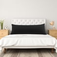 thumbnail image 3 of Cuerpo Almohada Funda con Cremallera Cierre, 1800 Series Cepillado Microfibra Cuerpo Almohada Funda, Suave Larga Almohada Fundas Negro Cuerpo (51cmx122cm), 3 of 6