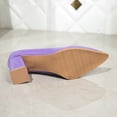 thumbnail image 6 of Heels for Women Closed Pointed Toe Chunky Pumps Shoes Women Block High Heels Slip On Dress Office Wedding Shoes Casual Solid Color Shoes, 6 of 8