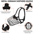 thumbnail image 3 of Bozal para Pastor Alemán BUDKAS de Metal con Correas de Cuero, 3 of 9