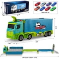 thumbnail image 2 of Toy Carrier Truck Race Track Diuerma con 8 coches de carreras de más de 3 años, 2 of 6