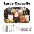 thumbnail image 3 of Cat Waterproof Oxford Fabric USB Pouch Hard Drive Case Charger Case Organizer USB Cord Organizer 5.9x9.44x3.14 in, 3 of 6