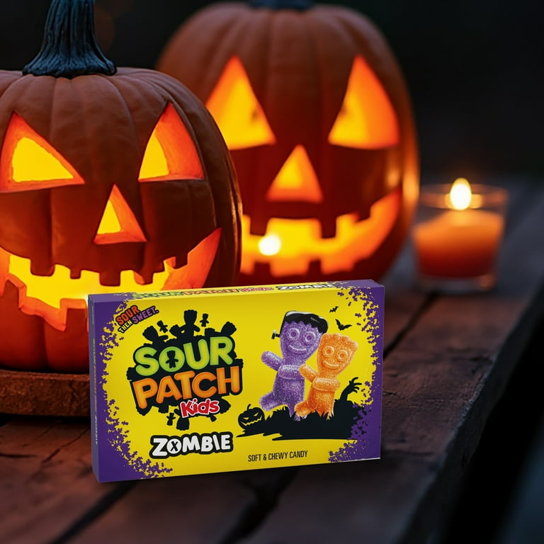 SOUR PATCH KIDS Zombie Orange & Purple Soft & Chewy Halloween