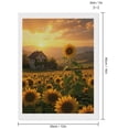 thumbnail image 2 of Diamond Art Kits for Adults - Sunflower Field Sunset Farmhouse 5d Diamond Painting for Adults, Diamond Art for Adults Beginners, Frameless Diamond Painting Kits for Adults for Home Wall Decor, 2 of 7