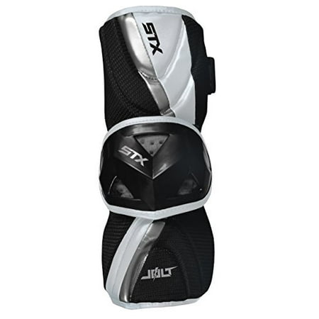 STX Lacrosse Jolt Arm Guard Medium White (Best Box Lacrosse Arm Guards)