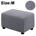 thumbnail image 1 of Easy-Going Stretch Ottoman Cover Folding Storage Stool Furniture Protector Soft Rectangle slipcover with Elastic Bottom, 1 of 9