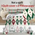 thumbnail image 4 of Yspwyqan Christmas Twin XL Size Bedding Set, 3 Piece Snowflake Reindeer Tree Pattern Comforter Set with 2 Pillow Shams for Xmas Holiday Bedroom Decor, 4 of 7