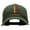 Olive, variant on Incan Symbol Embroidered Unstructured Cotton Twill Cap - Olive OSFM