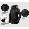 SAILWIND Women's Heated Down Jacket with Detachable Hood & Rechargeable