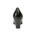 thumbnail image 4 of PEERAGE Shannon Women Extra Wide Width Square Closed Toe Mid-Heel Pump BLACK 10, 4 of 6