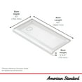 thumbnail image 5 of American Standard A8019t.Lho Aspirations 60" X 30" Rectangular Shower Base - White, 5 of 7