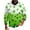 White, variant on Men's St. Patrick's Day Shamrock V-Neck Long Sleeve Pullover Sweater Top