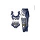 thumbnail image 2 of Animal Prints Lace-Up Bikini Sets Swimsuit & Skirt Women One Piece Brazilian Holiday Push Up Swimwear 2022 Beach Bathing Suits zhangmengya LED, 2 of 2