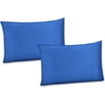 thumbnail image 1 of Gilbin 100% Cotton/Percale 210 Thread Count Pillow Cases Set of 2 Standard Soft Royal Blue Home Cotton Pillow Cover for Sleeping-Bedroom Pillowcases, 1 of 4