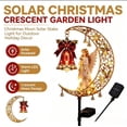 thumbnail image 3 of Solar Christmas Crescent Garden Light Warm Glow, Garden Solar Lights For Patio Cozy Christmas Eve Atmosphere (Winter Chapel), 3 of 7