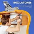 thumbnail image 5 of 4Pack Stainless Steel Twist Latch with Keeper and Spring for Case Box, 5 of 5
