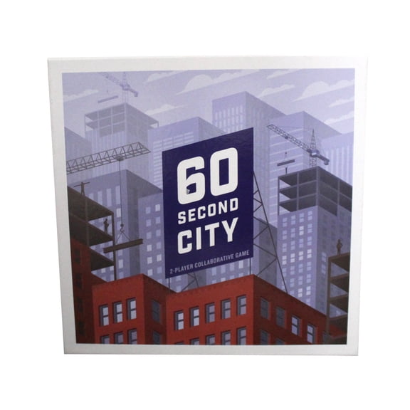 60 Second City 2-Player Collaborative Strategy Board Game