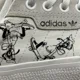 thumbnail image 1 of Adi - das 3MC x Disney Sport Low White Canvas Mens Sz 9.5 Shoes FW6240 NO BOX, 1 of 6