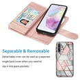 thumbnail image 4 of Wallet Case for Samsung Galaxy A36 Wallet Case 5G (2025), [9 Card Slots] Luxury PU Leather Credit Holder Carrying Folio Flip [Detachable] Kickstand Magnetic Phone Cover & Lanyard [Marble], 4 of 5