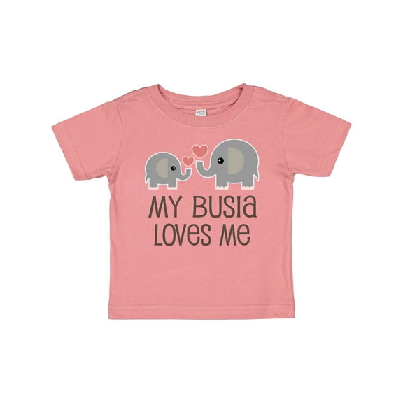 Inktastic My Busia Loves Me Childs Boys or Girls Baby T-Shirt