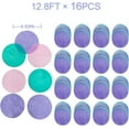 thumbnail image 2 of 205Ft Navy Blue White Party Decorations Circle Dot Backdrop Garland Royal Blue Tissue Paper Polka Dot Hanging Curtain Streamer for Birthday Graduation Wedding Under The Sea Nautical Ahoy Achor Party, 2 of 10