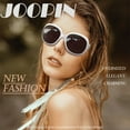 thumbnail image 3 of Joopin Oversized Polarized Sunglasses for Women, Ladies Vintage Thick Big Frame Sun Glasses Shades (Shiny White), 3 of 7