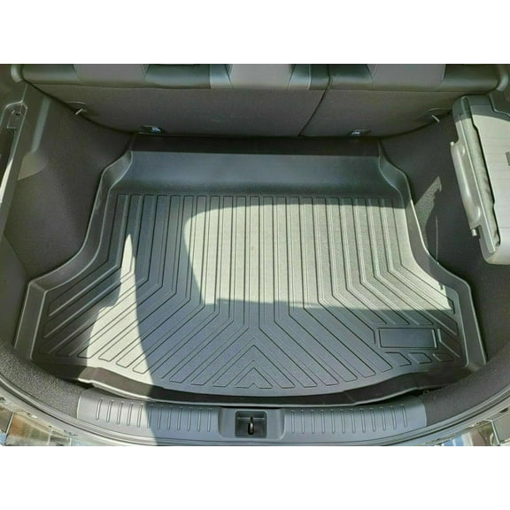 EACCESSORIES EA Cargo Liner – Trunk Mat for Honda Civic (Hatchback only) 2017-2023 – Weather-Resistant Trunk Mats for Cars with Raised Lip – Non-Slip Car Trunk Mat Rubber – Laser Pre-Cut Design