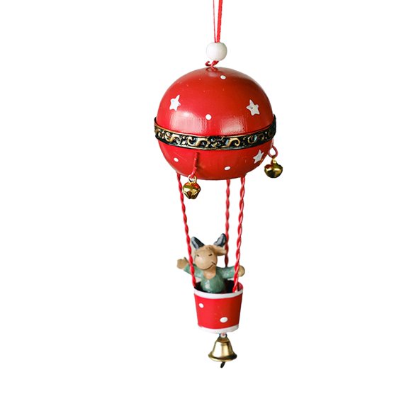 WIFKLSIIPG Christmas Decoration Pendant Christmas Painting Hot Air Balloon Christmas Tree Snowman Santa Decoration Small Pendant
