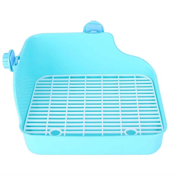 Rabbit Toilet Square Shape Pet Toilet Small Animal Toilet for Rabbit Chinchilla Guinea Pig Cage Hamster Bathroom Small Pet Cage