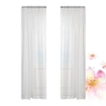 thumbnail image 1 of Gouttes de Pluie 1Pcs Rideaux Transparents Polyester Intimité Salle de Bain Blanc, 1 of 8