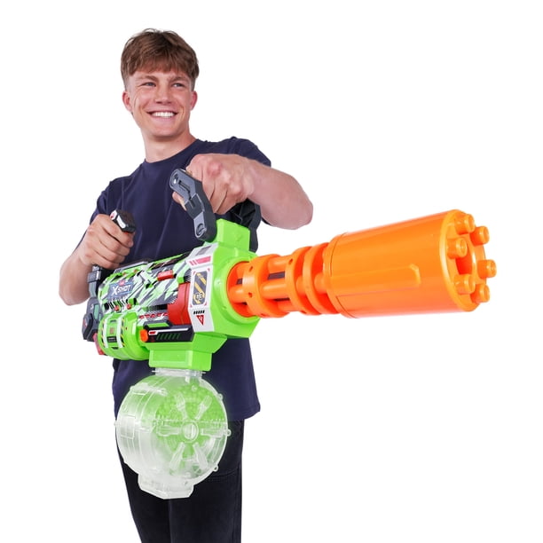 XSHOT Hyper Gel Glow Motorized Gatling Blaster with 10,000 Gel