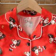 thumbnail image 4 of TOWED22 Kids Christmas Pajamas Girls Button Down Shirt & Pants Cute Toddler Xmas Pajama Set Sleepwear,2-3 Y, 4 of 7