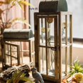 thumbnail image 6 of Decorative Table Lantern Wooden Glass Lantern, 6 of 11
