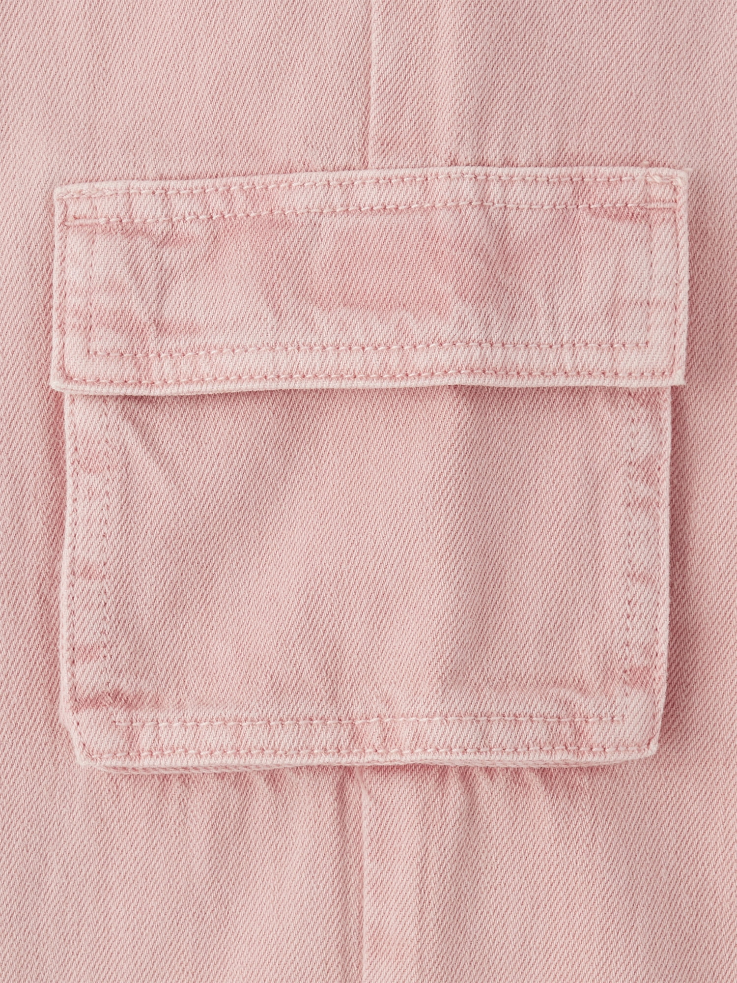 The Children's Place Girls Baggy Fit Garment Dyed Cargo Jeans, Sizes 4-16