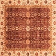 thumbnail image 1 of Ahgly Company Indoor Square Abstract Orange Modern Area Rugs, 3' Square, 1 of 4