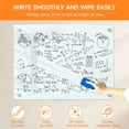 thumbnail image 5 of 36"x48" Frameless Glass Dry Erase Board, Magnetic Whiteboard with Markers & Eraser, Stain-Resistant Wall Mount White Board for Home Office, Classroom, School, 5 of 10