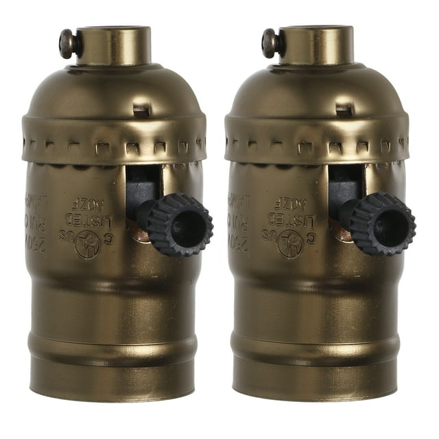 2pcs Light Socket Replacement Lamp Holder Light Socket Vintage Light Socket Socket Light Fixture Replacement Lamp Socket Lamp Socket Part