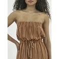 thumbnail image 3 of No Boundaries Crinkle Strapless Jumpsuit, Women's, 3 of 4