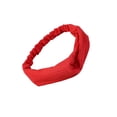 thumbnail image 2 of Qarigey Diademas deportivas para mujer, diademas cruzadas para correr, bandanas de Color sólido, accesorios para envolver la cabeza a la moda para mujer Accesorio para el cabello Rojo Qarigey AP011915-07, 2 of 6