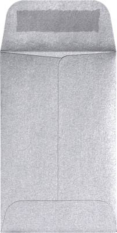 LUX Paper #1 Coin Envelopes, Silver Metallic, 2.25 x 3.5 inches, 250/Pack