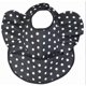 thumbnail image 1 of Waterproof Baby Bib for Baby Girl - Better Than Silicone, Wipe Clean and Washable - Toddler Bibs with Food Catcher-Black, 1 of 3