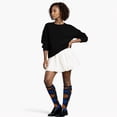 thumbnail image 3 of COUVER Women’s Stylish Argyle Knee High Socks, 2 Pairs, Coffee Mustard Royal, 3 of 7