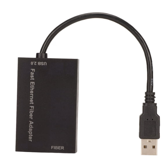 100M Ethernet Server Adapter, USB A Optical Port Adapter High Speed Improve Efficiency USB2.0 Port For Office