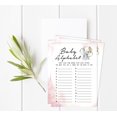 thumbnail image 2 of Inkdotpot Baby Shower Game Set Of 50 BabyAlphabetABCGame Baby Elephant Girl Jungle Animals Party Supplies, 2 of 6